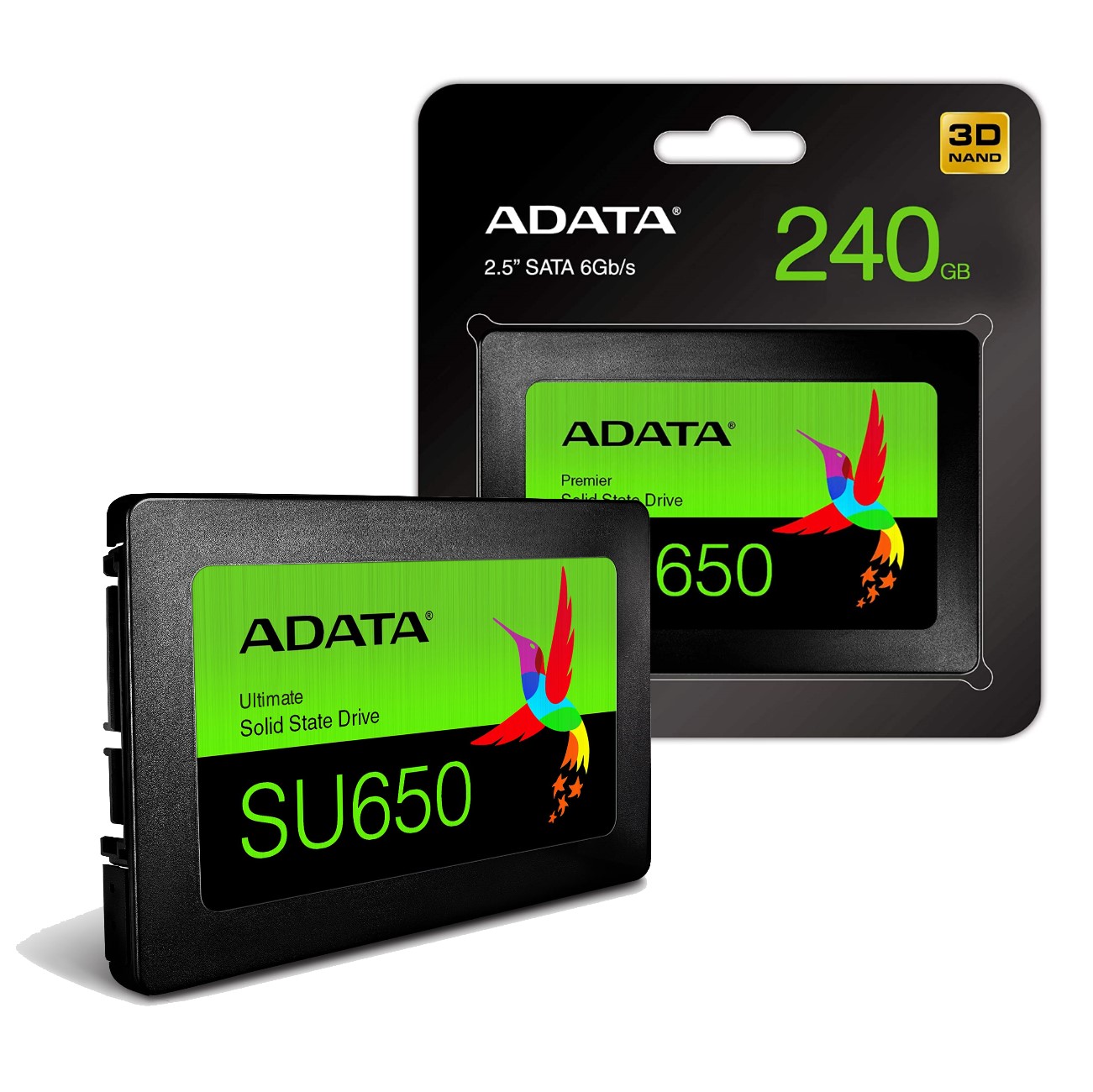 Disco Duro Estado Solido Adata, SATA 6GB/s 256GB Ultimate US650 - Districom
